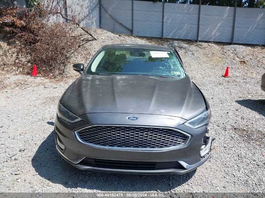 2019 Ford Fusion Titanium VIN: 3FA6P0D93KR124299 Lot: 40182478