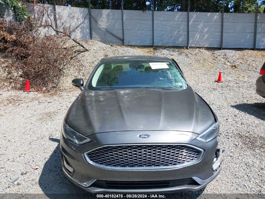 2019 Ford Fusion Titanium VIN: 3FA6P0D93KR124299 Lot: 40182478