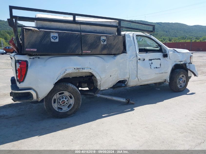 2021 GMC Sierra 2500Hd 4Wd Regular Cab Long Bed VIN: 1GT39LE70MF213530 Lot: 40182519