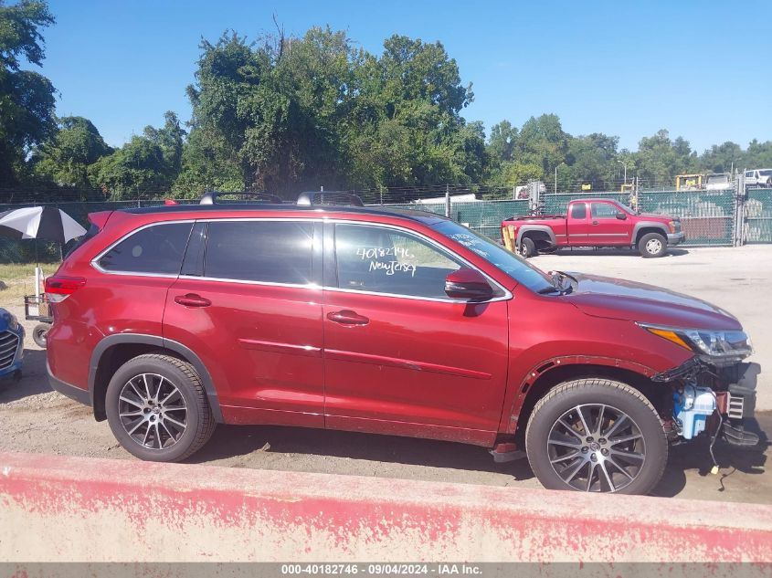 2018 Toyota Highlander Se VIN: 5TDJZRFH0JS536277 Lot: 40182746