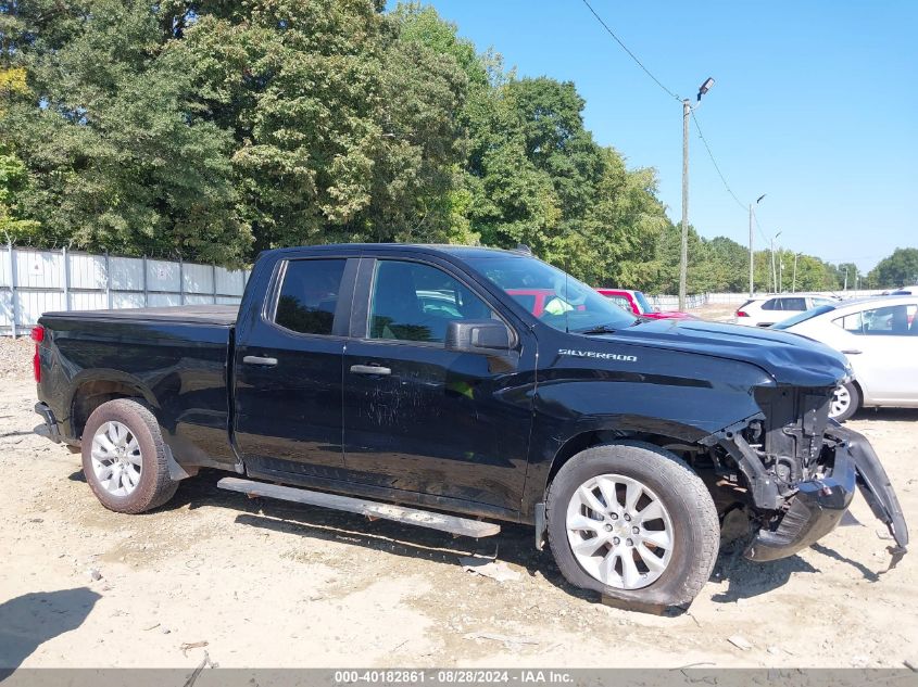 2021 Chevrolet Silverado 1500 2Wd Double Cab Standard Bed Custom VIN: 1GCRWBEK1MZ305570 Lot: 40182861