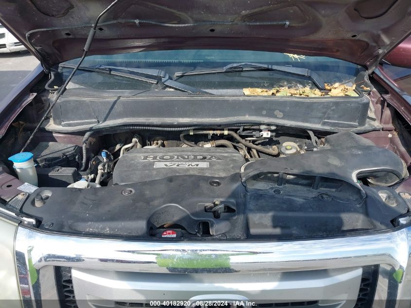 2010 Honda Pilot Ex-L VIN: 5FNYF4H54AB008484 Lot: 40182920