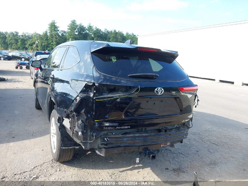 2022 Toyota Highlander Le VIN: 5TDBZRBH0NS222693 Lot: 40183015