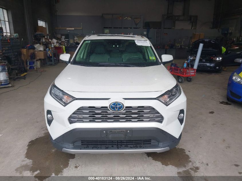 2019 Toyota Rav4 Hybrid Limited VIN: JTMDWRFV8KD034299 Lot: 40183124