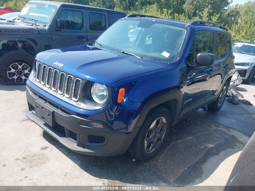 VIN ZACCJAAB3HPE53017 2017 Jeep Renegade, Sport Fwd no.2