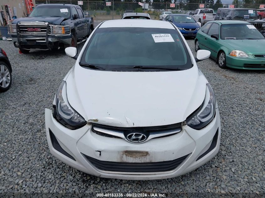 2015 Hyundai Elantra Se VIN: 5NPDH4AE3FH568590 Lot: 40183335