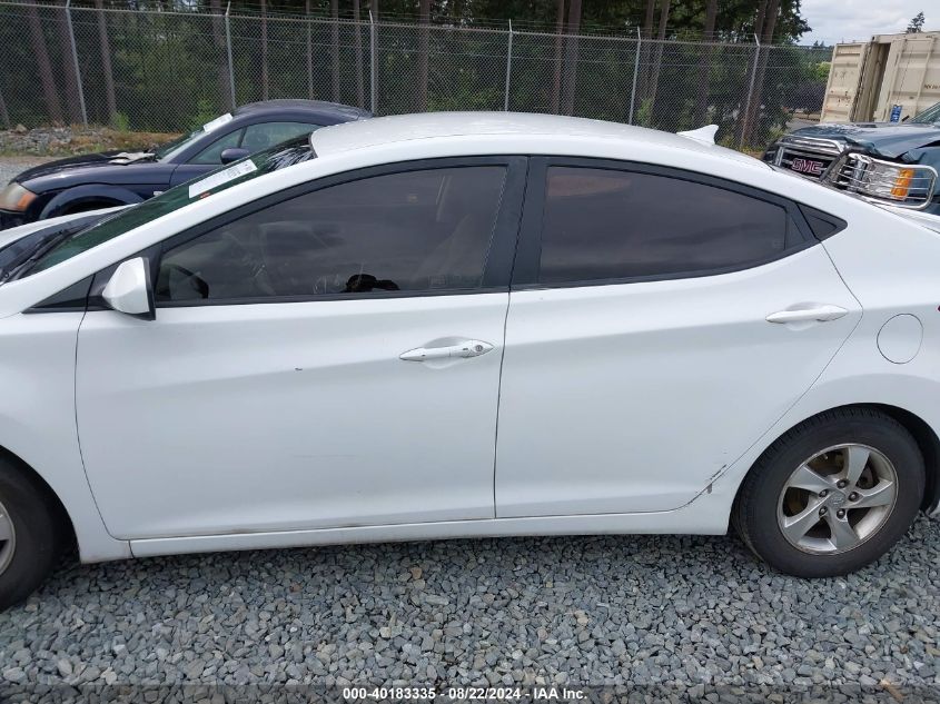 2015 Hyundai Elantra Se VIN: 5NPDH4AE3FH568590 Lot: 40183335