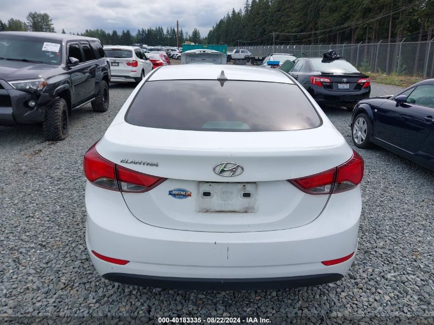 2015 Hyundai Elantra Se VIN: 5NPDH4AE3FH568590 Lot: 40183335