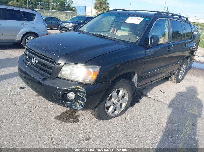 2005 Toyota Highlander VIN: JTEGD21A650114450 Lot: 40183366