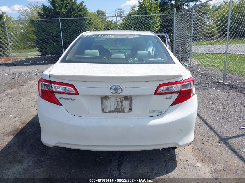 2012 Toyota Camry Le VIN: 4T4BF1FK5CR239306 Lot: 40183414