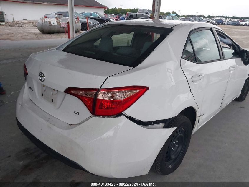 2018 Toyota Corolla Le VIN: 2T1BURHE3JC066020 Lot: 40183423