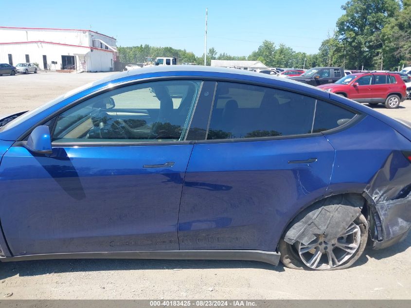 2023 Tesla Model Y Awd/Long Range Dual Motor All-Wheel Drive VIN: 7SAYGDEE1PA030579 Lot: 40183425