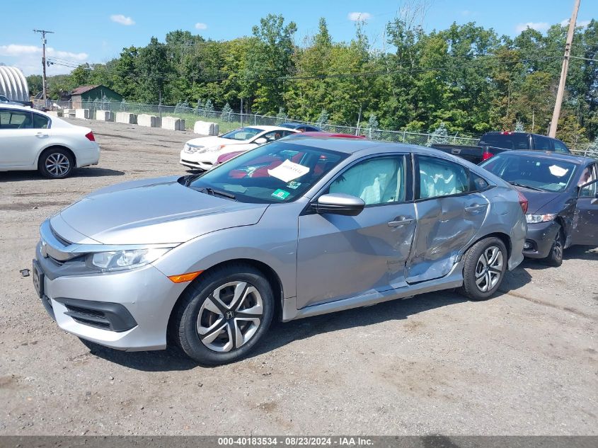 2016 Honda Civic Lx VIN: 19XFC2F58GE239569 Lot: 40183534