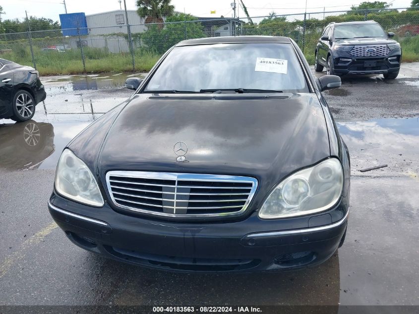 2002 Mercedes-Benz S 600 VIN: WDBNG78J42A237593 Lot: 40183563