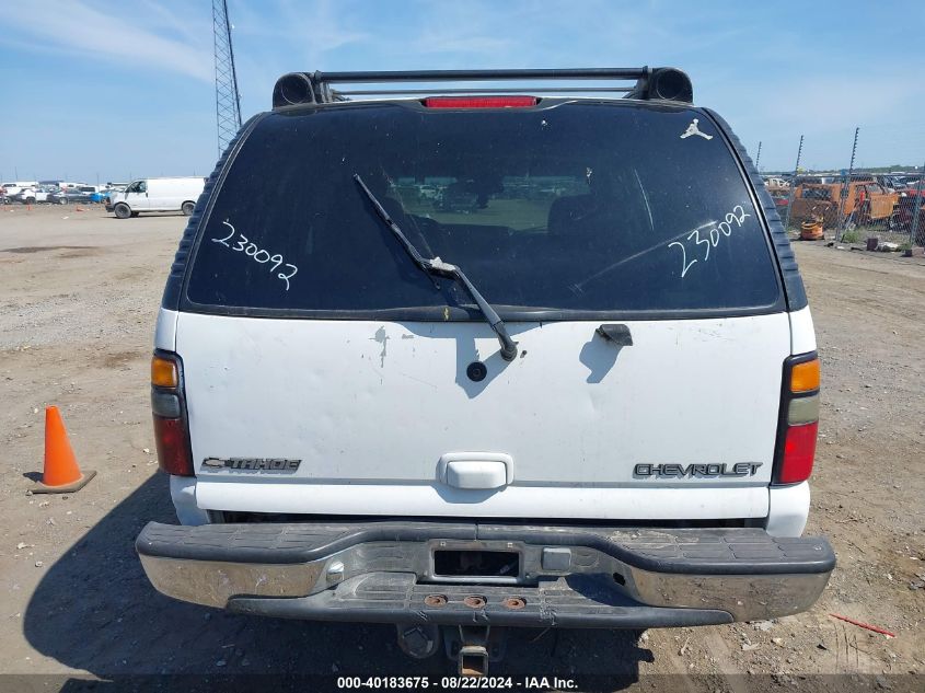 2005 Chevrolet Tahoe Z71 VIN: 1GNEC13T95R263316 Lot: 40183675