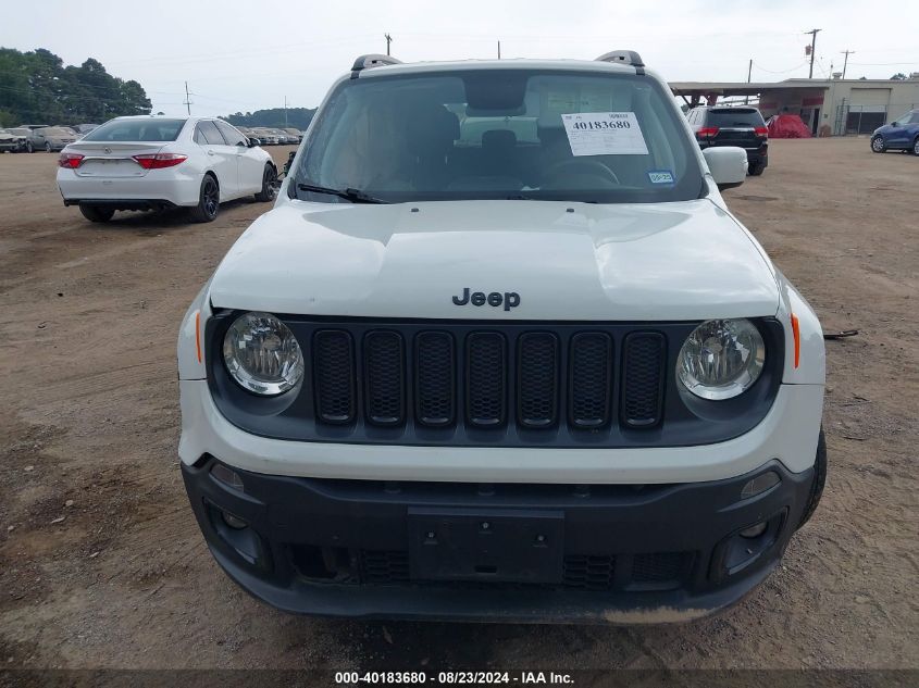 2018 Jeep Renegade Altitude Fwd VIN: ZACCJABB9JPJ50373 Lot: 40183680