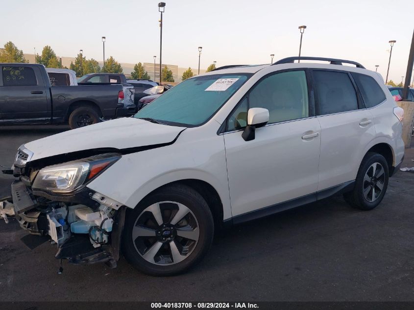 2018 Subaru Forester 2.5I Limited VIN: JF2SJARC0JH455797 Lot: 40183708