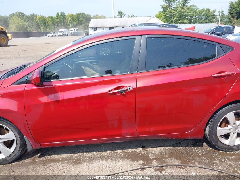 2013 Hyundai Elantra Gls VIN: 5NPDH4AE0DH361202 Lot: 40183759