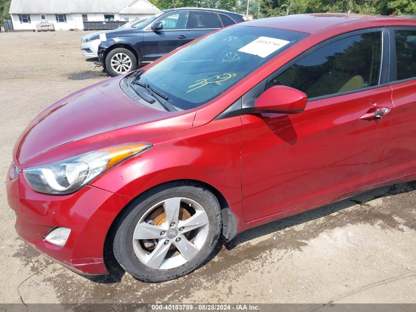 2013 Hyundai Elantra Gls VIN: 5NPDH4AE0DH361202 Lot: 40183759