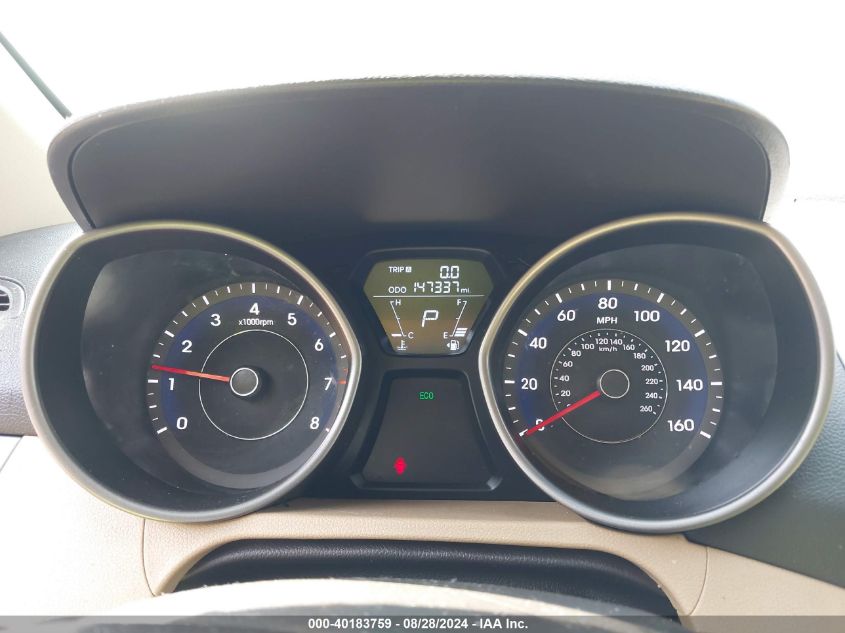 5NPDH4AE0DH361202 2013 Hyundai Elantra Gls