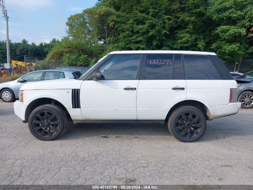 2008 Land Rover Range Rover Hse VIN: SALME15468A290022 Lot: 40183795