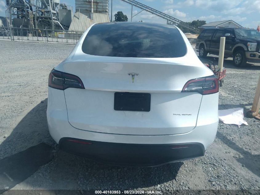 2023 Tesla Model Y Awd/Long Range Dual Motor All-Wheel Drive VIN: 7SAYGDEE3PA186820 Lot: 40183953