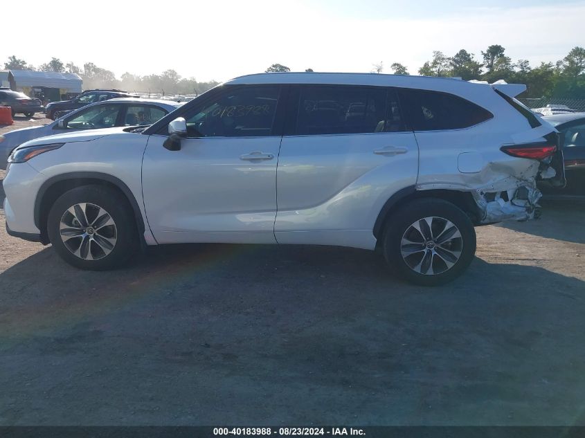 2022 Toyota Highlander Xle VIN: 5TDGZRBH8NS566682 Lot: 40183988