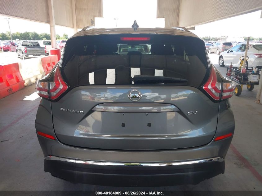 2018 Nissan Murano Sv VIN: 5N1AZ2MG0JN136044 Lot: 40184009