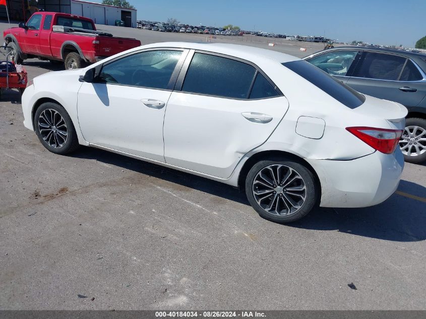 2014 Toyota Corolla S Plus VIN: 5YFBURHEXEP063279 Lot: 40184034