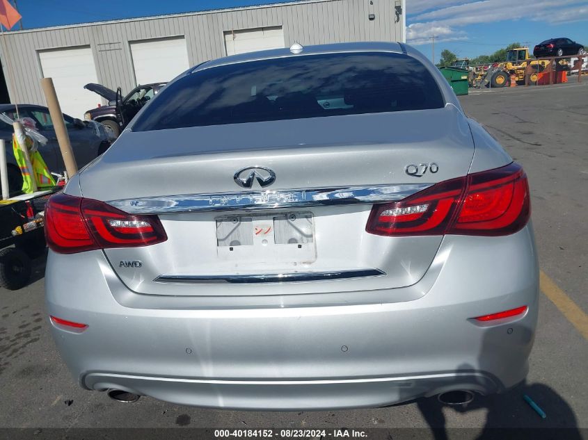 2018 Infiniti Q70 3.7X Luxe VIN: JN1BY1AR6JM220924 Lot: 40184152