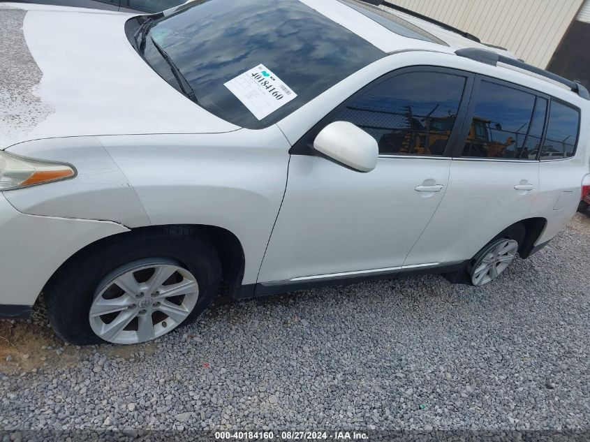 2013 Toyota Highlander Se V6 VIN: 5TDBK3EH0DS177704 Lot: 40184160