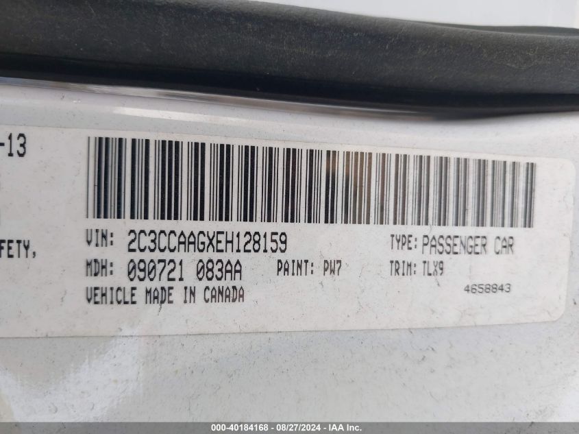 2C3CCAAGXEH128159 2014 Chrysler 300