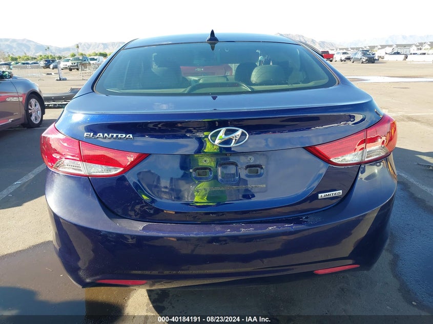 5NPDH4AE8DH449172 2013 Hyundai Elantra Limited