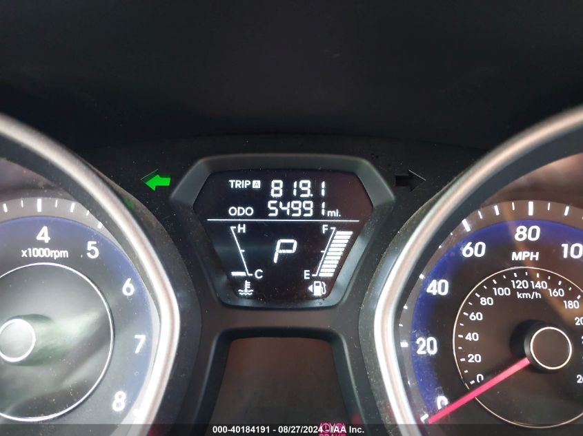5NPDH4AE8DH449172 2013 Hyundai Elantra Limited