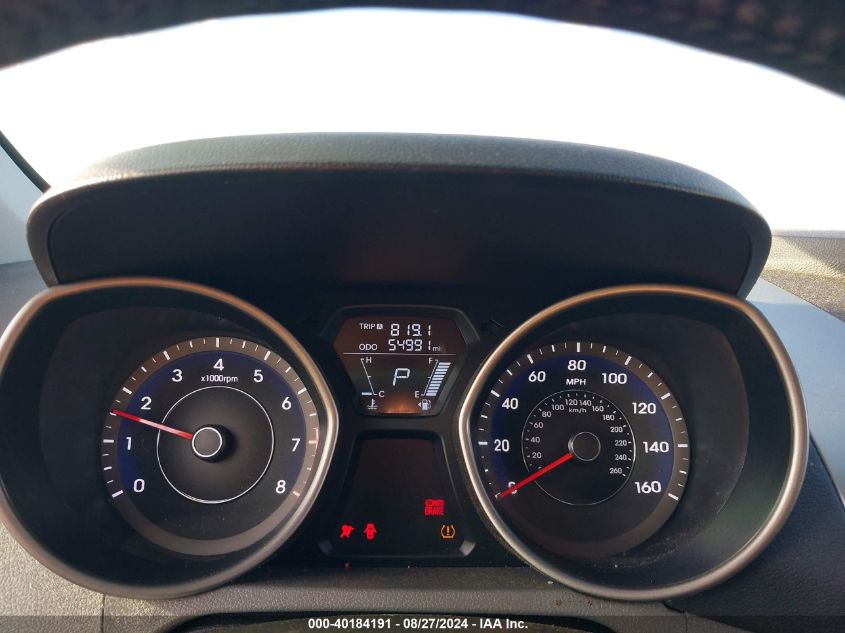 5NPDH4AE8DH449172 2013 Hyundai Elantra Limited