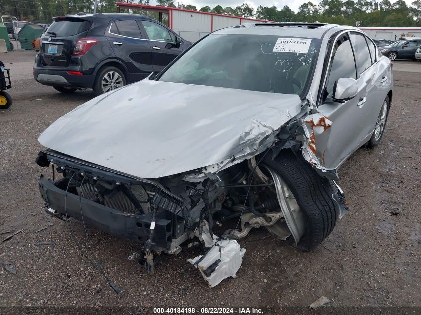 2020 Infiniti Q50 Luxe Awd VIN: JN1EV7AR6LM250162 Lot: 40184198