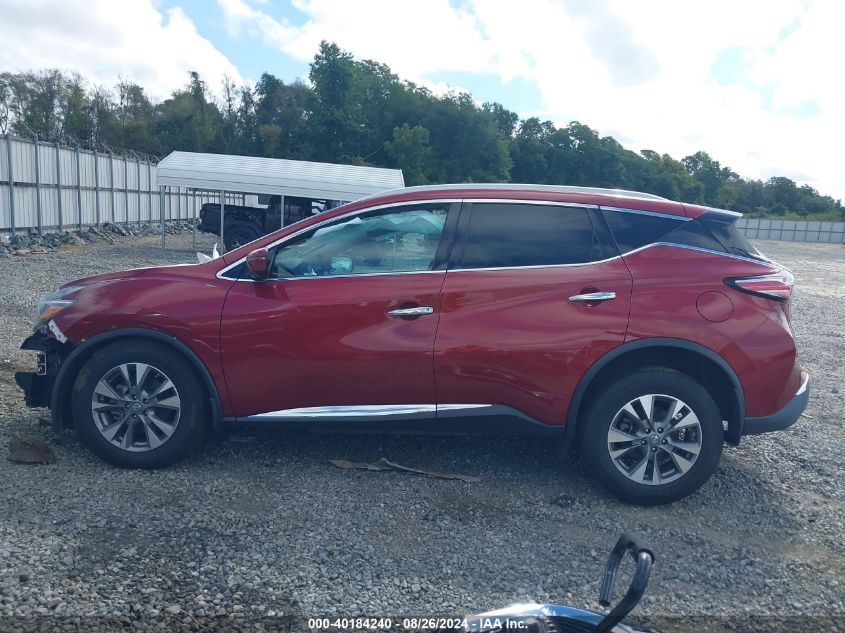 2018 Nissan Murano Sl VIN: 5N1AZ2MG9JN153585 Lot: 40184240