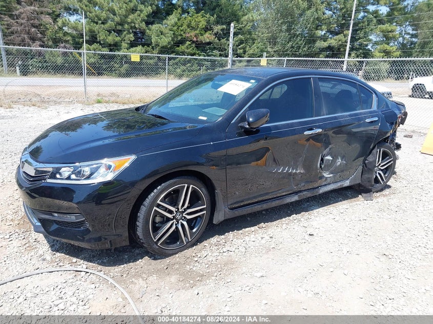 2017 HONDA ACCORD SPORT VIN: 1HGCR2F50HA108370