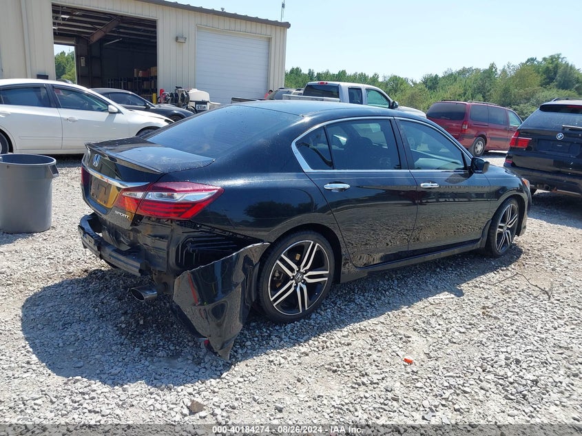 2017 HONDA ACCORD SPORT VIN: 1HGCR2F50HA108370
