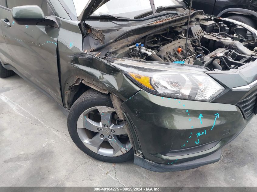 2016 Honda Hr-V Lx VIN: 3CZRU5H39GM752546 Lot: 40184275