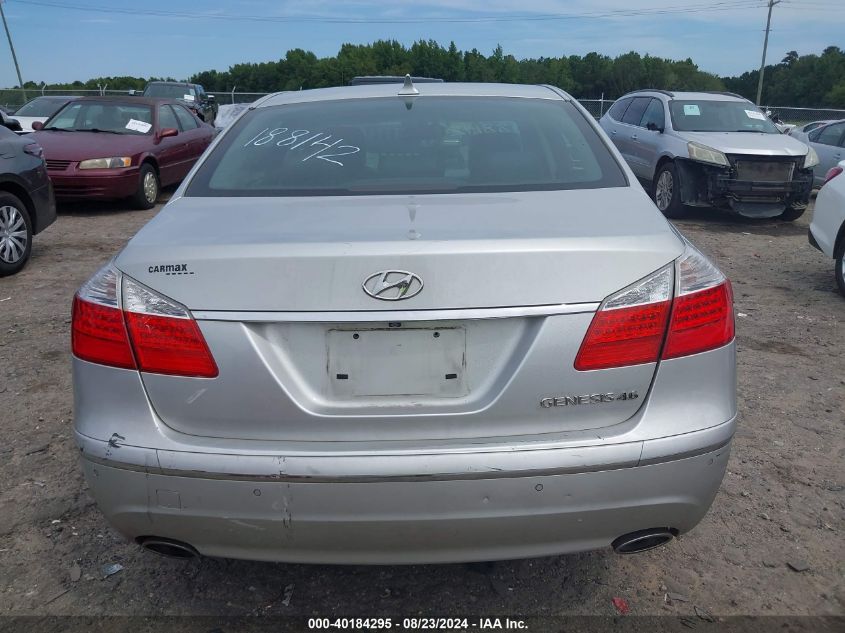 2010 Hyundai Genesis 4.6 VIN: KMHGC4DF2AU108394 Lot: 40184295