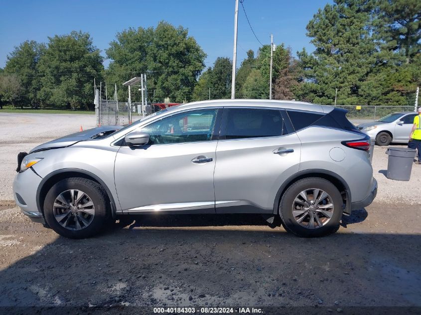 2016 Nissan Murano Sl VIN: 5N1AZ2MG5GN111472 Lot: 40184303