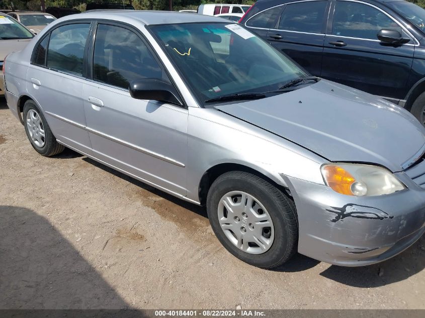 2002 Honda Civic Lx VIN: 1HGES16652L051000 Lot: 40184401