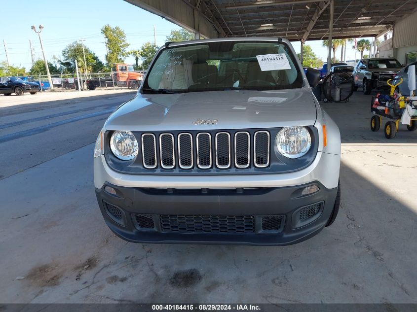 2016 Jeep Renegade Sport VIN: ZACCJAAWXGPC63331 Lot: 40184415