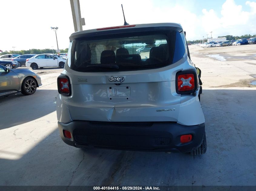 2016 Jeep Renegade Sport VIN: ZACCJAAWXGPC63331 Lot: 40184415