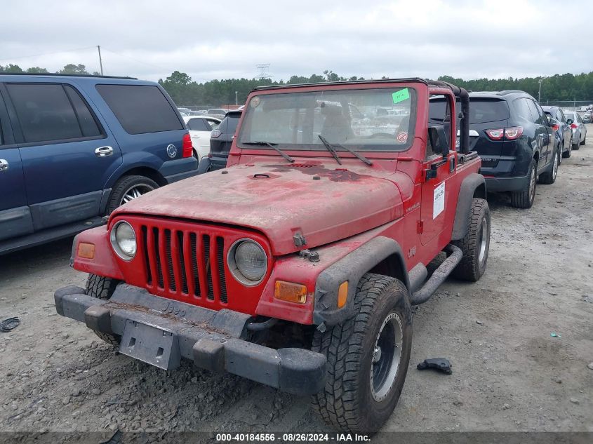 2000 Jeep Wrangler Se VIN: 1J4FA29P6YP777248 Lot: 40184556