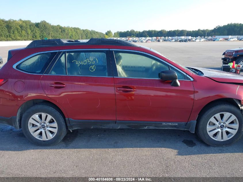 2017 Subaru Outback 2.5I VIN: 4S4BSAACXH3340361 Lot: 40184608