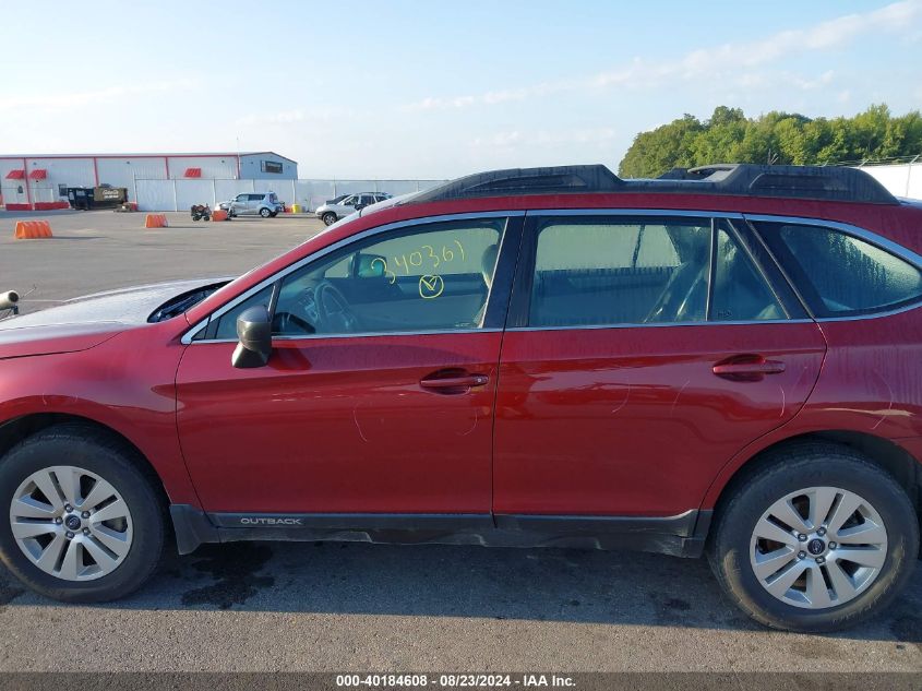 2017 Subaru Outback 2.5I VIN: 4S4BSAACXH3340361 Lot: 40184608