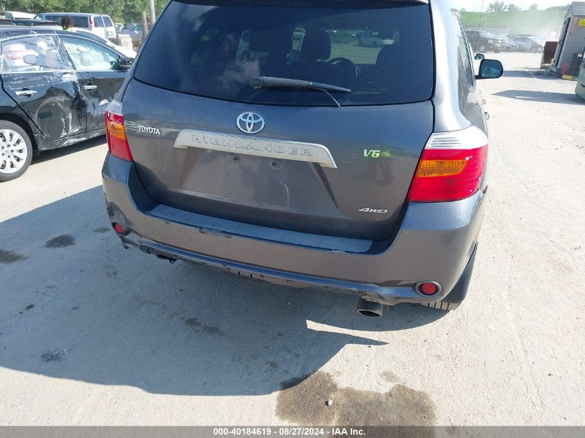 2008 Toyota Highlander VIN: JTEES41A582094032 Lot: 40184619