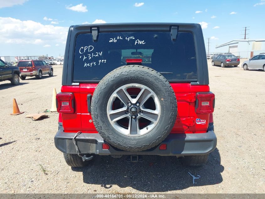 2018 Jeep Wrangler Unlimited Sahara 4X4 VIN: 1C4HJXEN5JW243685 Lot: 40184701